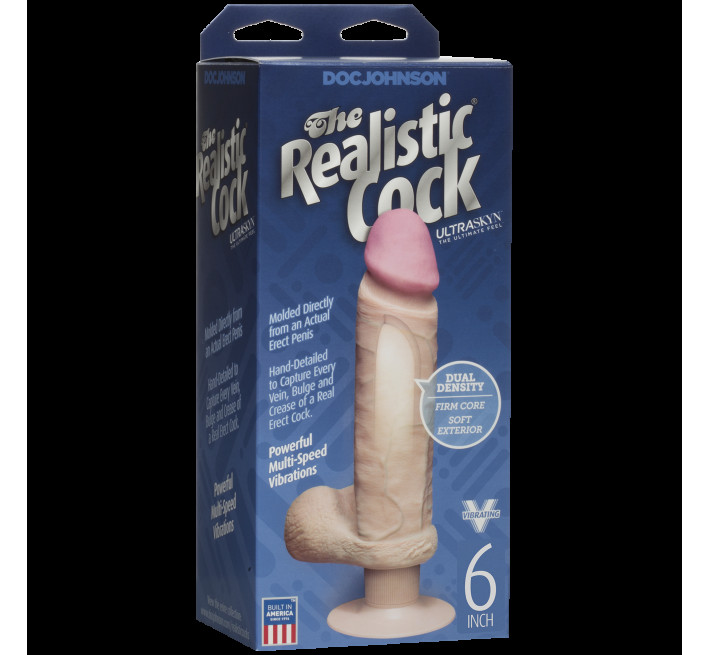 Вібратор Doc Johnson Realistic Cock 6 inch ULTRASKYN
