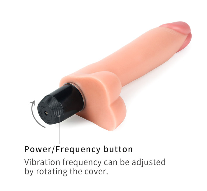 Реалистичный вибратор LoveToy Reel Feel Flexi Телесный 9