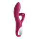 Вибратор-кролик с тройным отростком Satisfyer Embrace me Berry, 2 мотора, диаметр 3,6 см