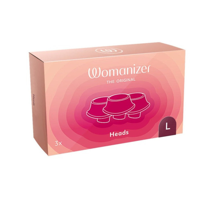 Змінні насадки Womanizer Premium, Classic, Liberty, Starlet - L, Бордові, 3 шт
