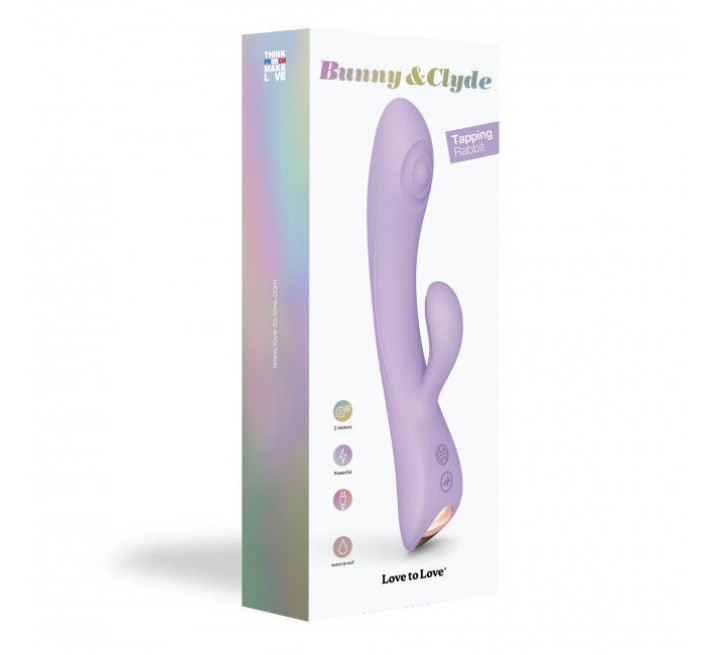 Вибратор-кролик с точечным массажем точки G - Love To Love Bunny&Clyde Лиловый