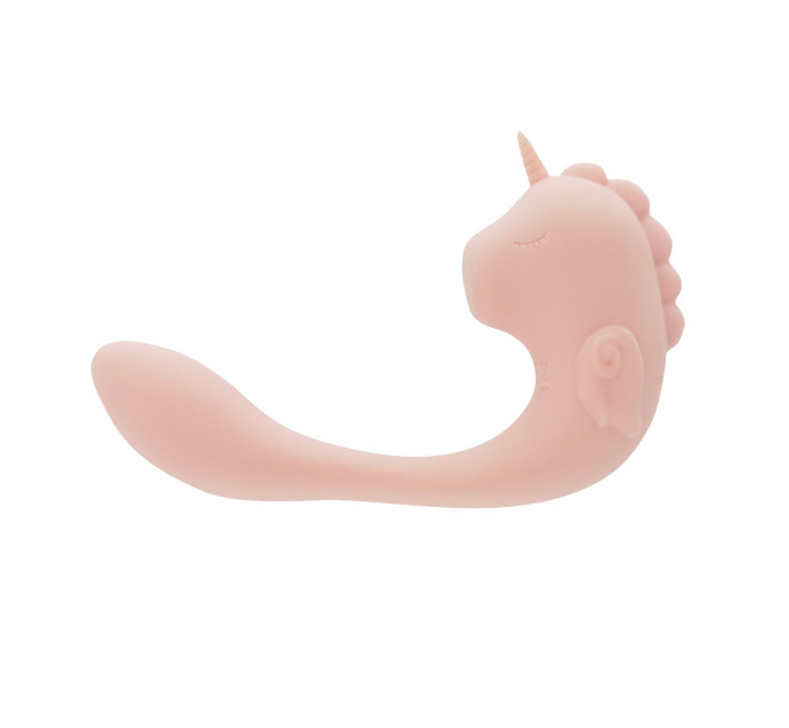Вібратор-єдиноріжка Unihorn - C Horse - Coral Throb, вагінально-кліторальна стимуляція