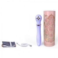 Вібромасажер-пульсатор із підігрівом Zalo Desire Фіолетовий