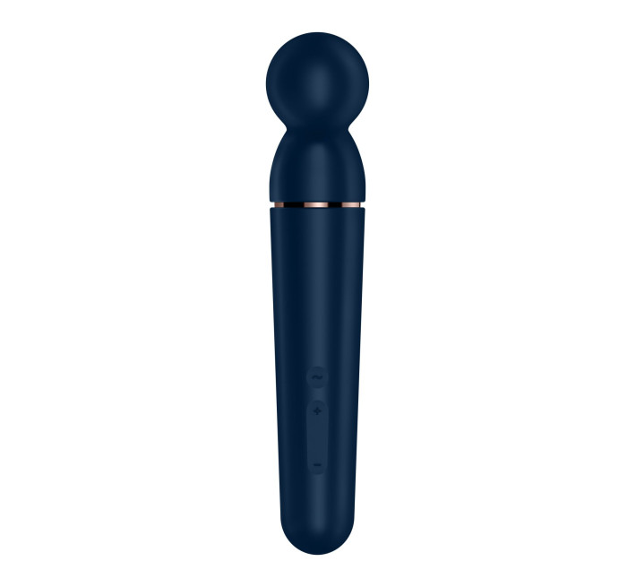 Вибромассажер Satisfyer Planet Wand-er Blue/Rosegold, очень мощный, беспроводной