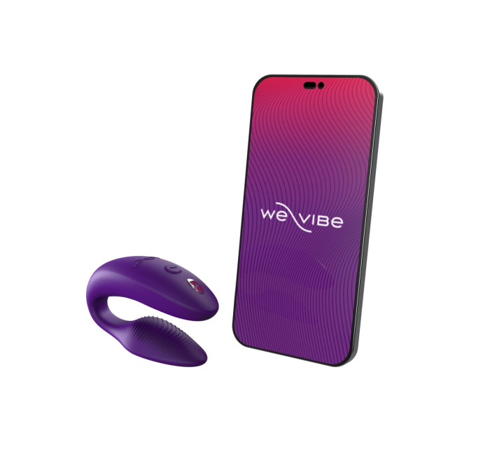 Смарт-вибратор для пар We-Vibe Sync 2 Purple, 10 виброрежимов, пульт ДУ