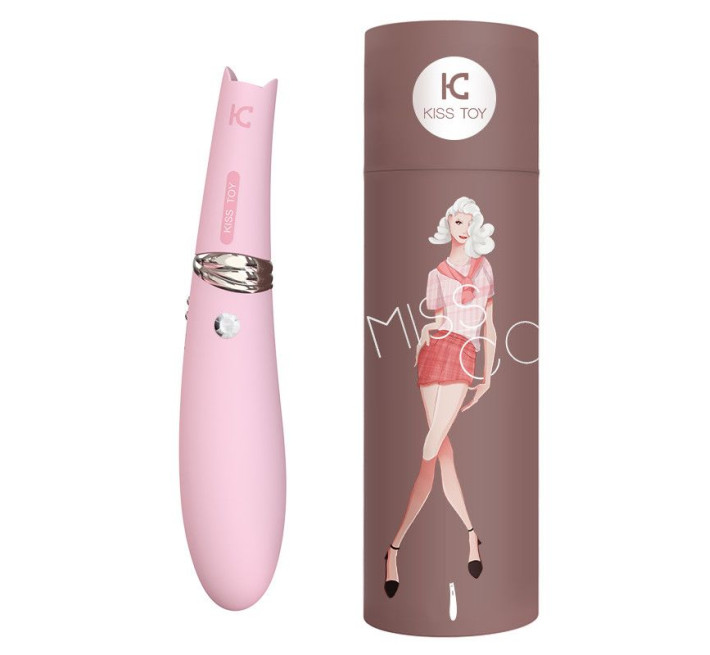 Вакуумный стимулятор с вибрацией KisToy Miss CC Розовый