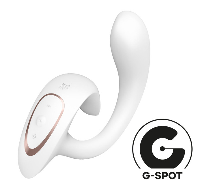 Вагінально-кліторальний вібратор Satisfyer G for Goddess 1 White, 2 мотори