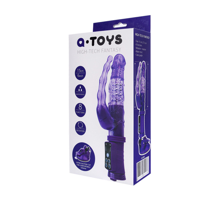 Анально-вагінальний вібратор Toyfa на присосці