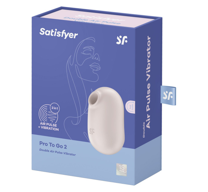 Вакуумный стимулятор Satisfyer Pro To Go 2 Beige