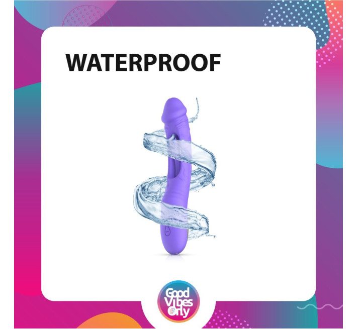 Вібратор Good Vibes Only - Flax Vibrating Dildo with G-Spot Stimulator