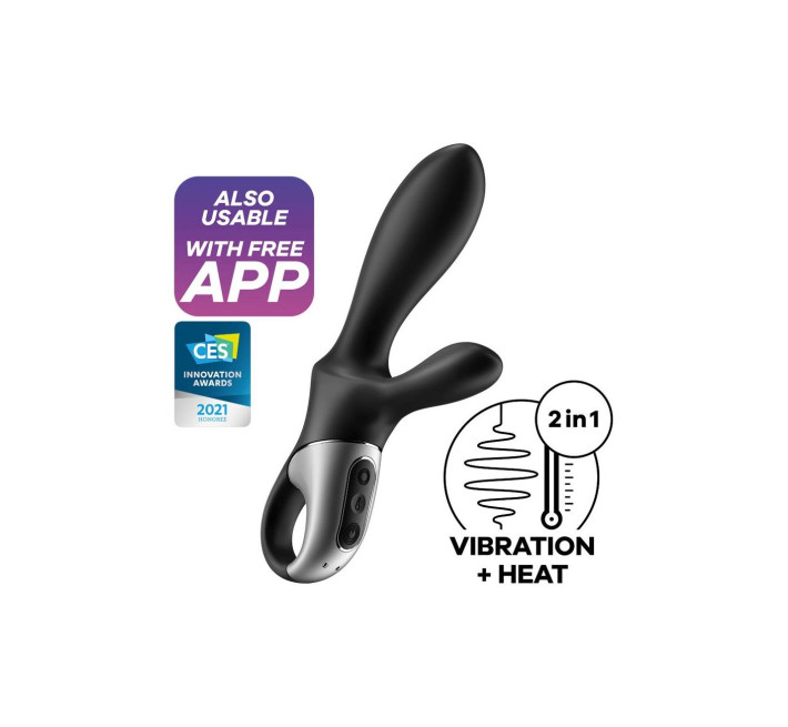 Універсальний смарт-вібратор з підігрівом Satisfyer Heat Climax +