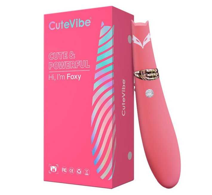 Вакуумний стимулятор з вібрацією CuteVibe Foxy Sakura