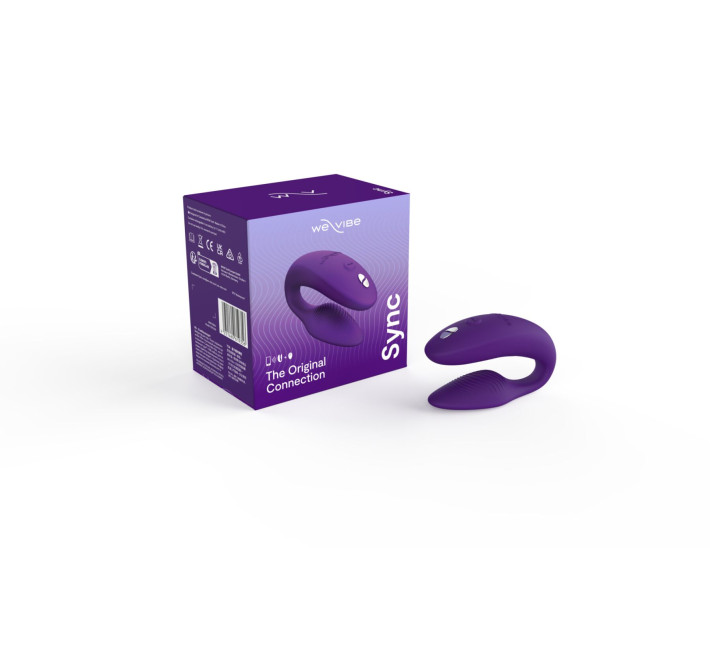 Смарт-вибратор для пар We-Vibe Sync 2 Purple, 10 виброрежимов, пульт ДУ