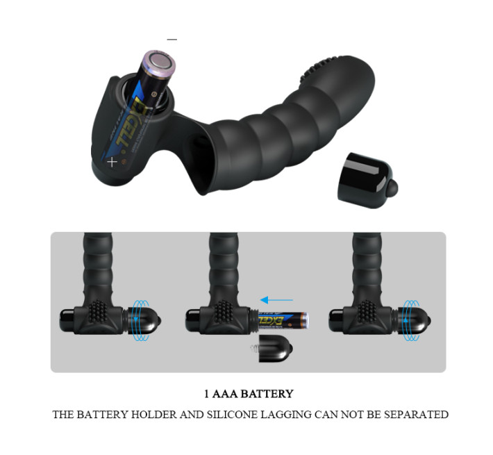 Насадка на палець Pretty Love Alexander Finger Vibrator Black