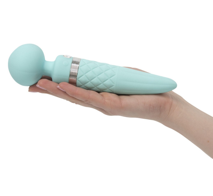 Вибромассажер 2-в-1 PILLOW TALK Sultry Бирюзовый