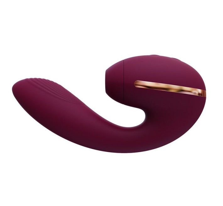 Вакуумный вибратор KISTOY Tina Mini Violet, вагинально-клиторальный