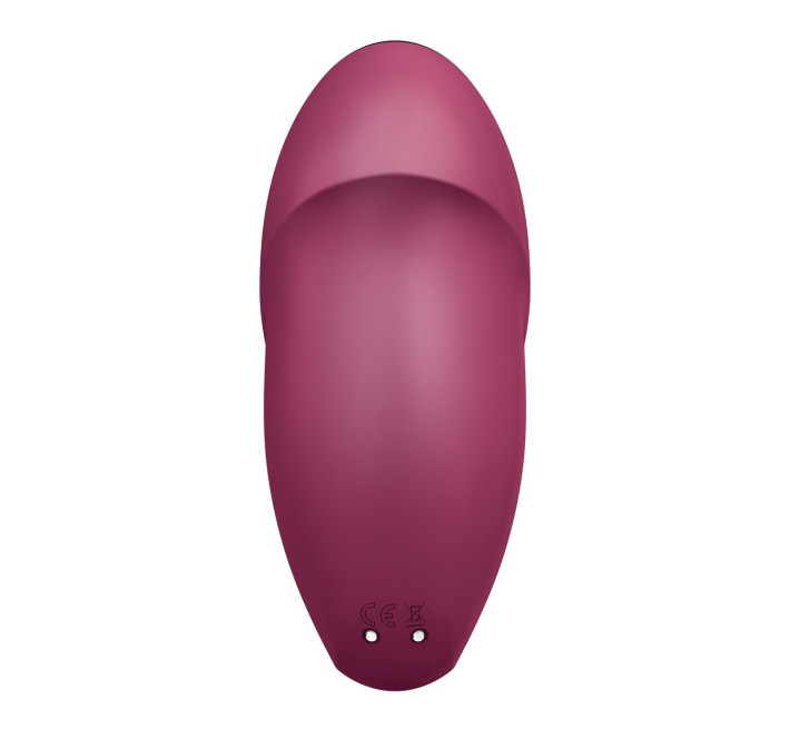Вібростимулятор-пульсатор Satisfyer Tap & Climax 1 Red, ефект постукування пальцем, 2 мотори