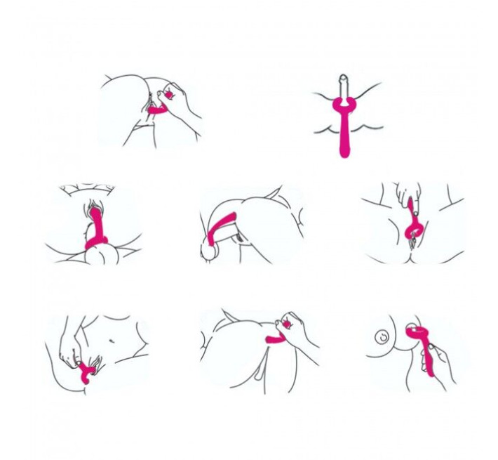 Вібратор для пар Love To Love PLEASE ME - PLUM STAR з трьома моторами, гнучкий