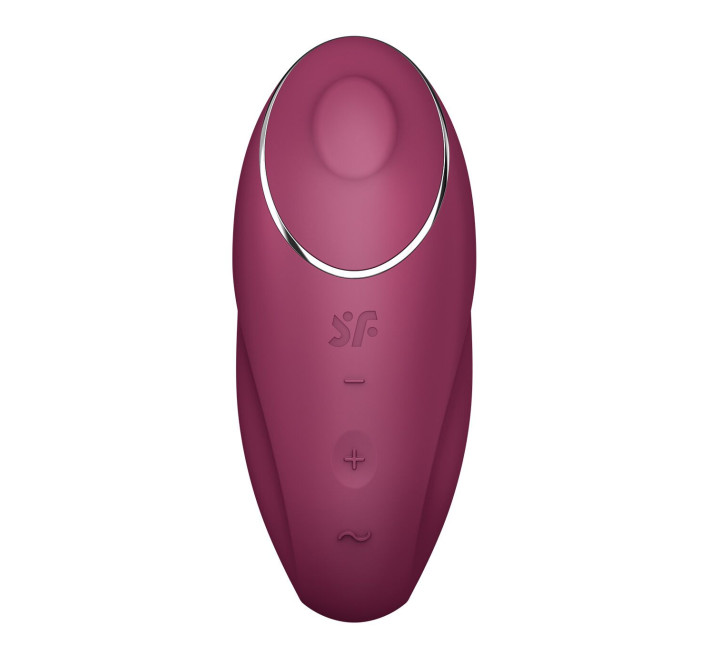 Вібростимулятор-пульсатор Satisfyer Tap & Climax 1 Red, ефект постукування пальцем, 2 мотори
