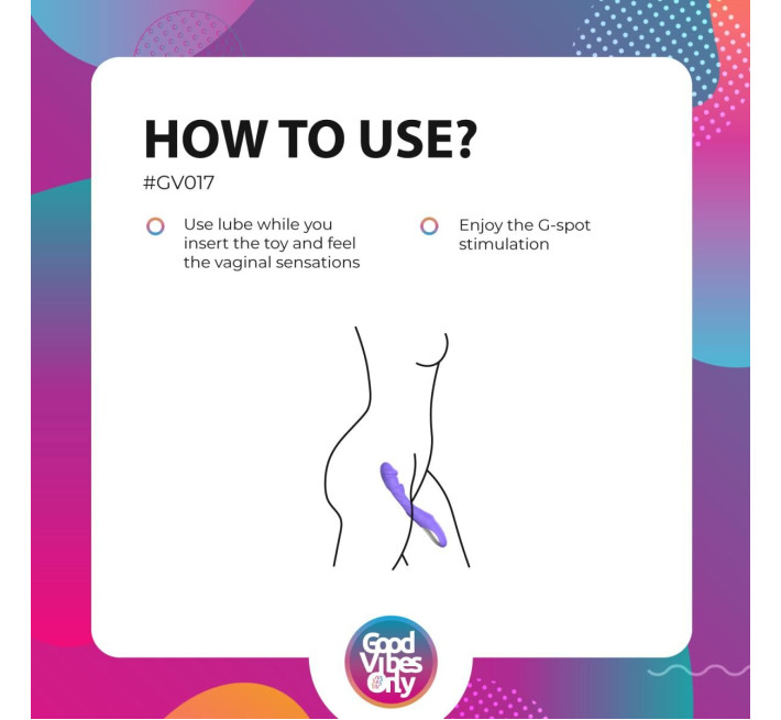 Вібратор Good Vibes Only - Flax Vibrating Dildo with G-Spot Stimulator