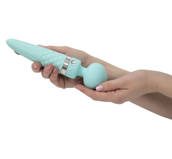 Вибромассажер 2-в-1 PILLOW TALK Sultry Бирюзовый