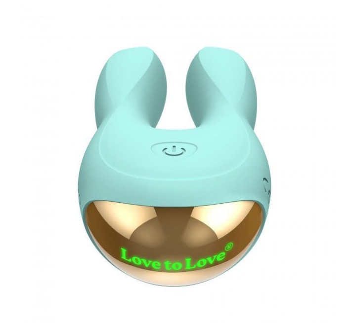 Вибратор-кролик Love To Love Hear Me Бирюзовый