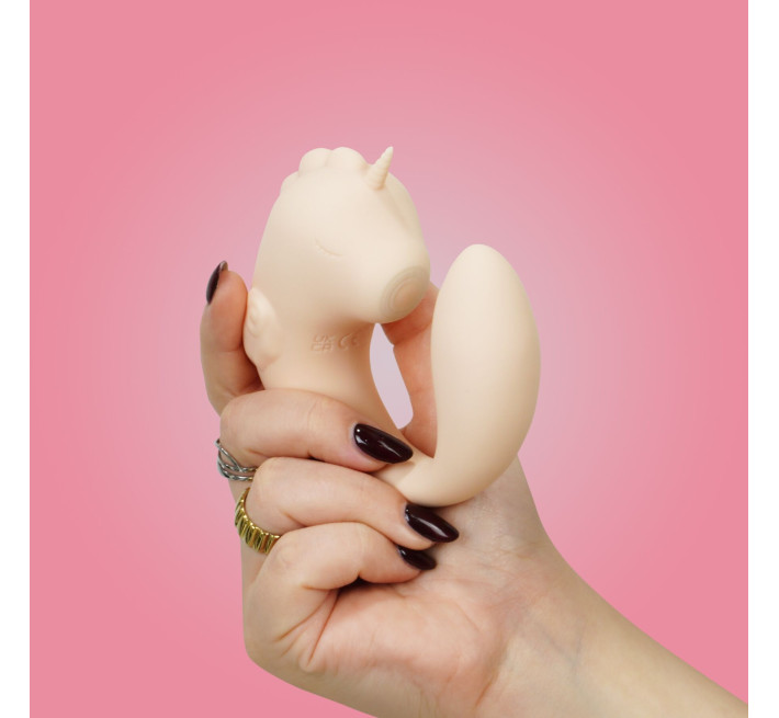 Вібратор-єдиноріжка Unihorn - C Horse - Coral Throb, вагінально-кліторальна стимуляція