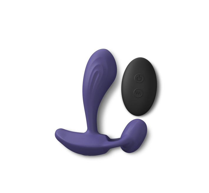 Вибратор Love To Love WITTY - MIDNIGHT INDIGO, универсальный, точки G+P, пульт ДУ