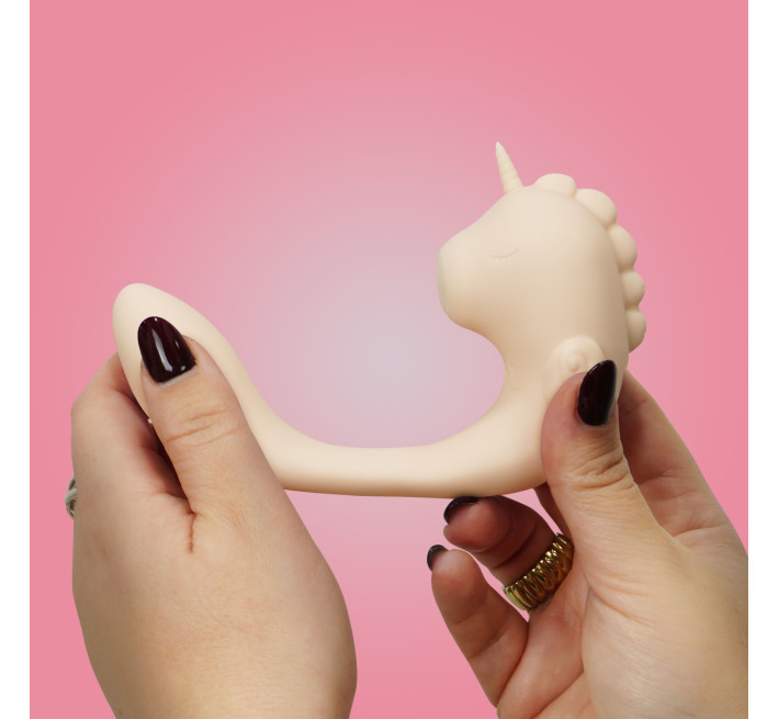 Вібратор-єдиноріжка Unihorn - C Horse - Coral Throb, вагінально-кліторальна стимуляція