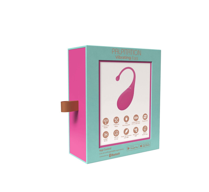 Смарт-віброяйце Adrien Lastic Palpitation Pink з глибокою вібрацією