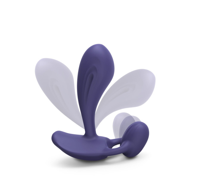 Вибратор Love To Love WITTY - MIDNIGHT INDIGO, универсальный, точки G+P, пульт ДУ