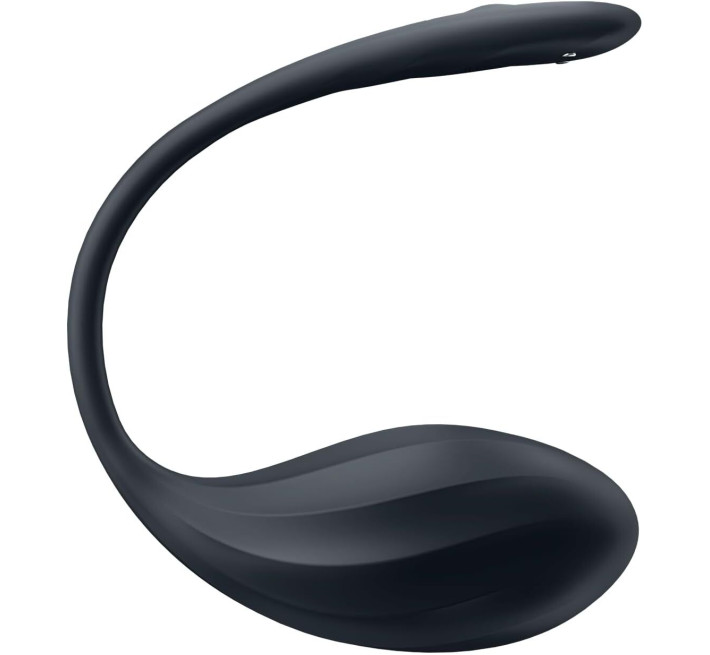 Віброяйце Satisfyer Ribbed Petal Connect App Black