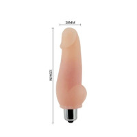 Реалістичний вібратор LyBaile Super Mini Vibrator Flesh Реалістичний вібратор LyBaile Super Mini Vibrator Flesh