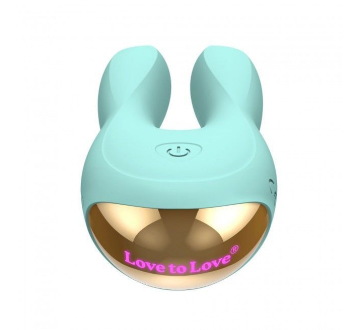Вибратор-кролик Love To Love Hear Me Бирюзовый