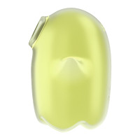 Вакуумный клиторальный стимулятор с вибрацией Satisfyer Glowing Ghost Yellow, светящийся в темноте
