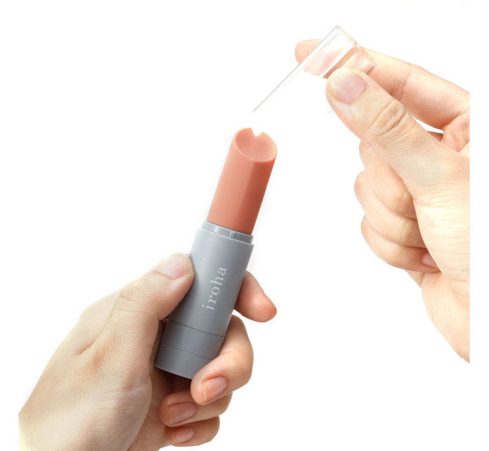 Вибратор-помада IROHA STICK серая