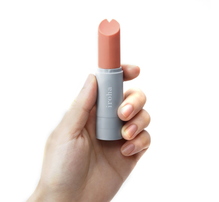 Вибратор-помада IROHA STICK серая