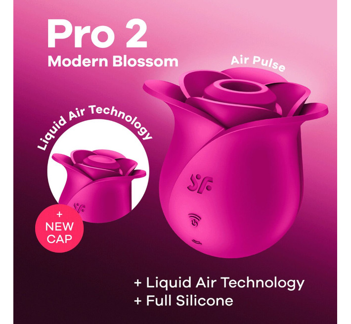 Вакуумный клиторальный стимулятор Satisfyer Pro 2 Modern Blossom, технология Liquid Air