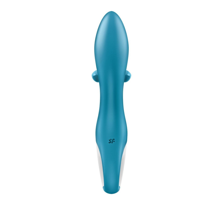 Вибратор-кролик с тройным отростком Satisfyer Embrace me Turquoise, 2 мотора, диаметр 3,6 см