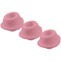 Змінні насадки Womanizer Premium, Classic, Liberty, Starlet - M, Рожеві, 3 шт