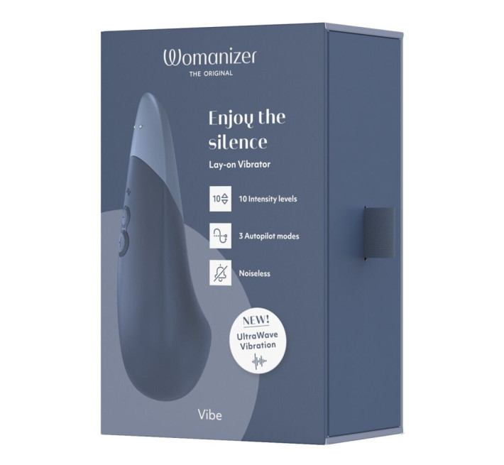 Мінівібратор Womanizer Vibe Dark Blue, 3 авторежими + 10 рівнів інтенсивності