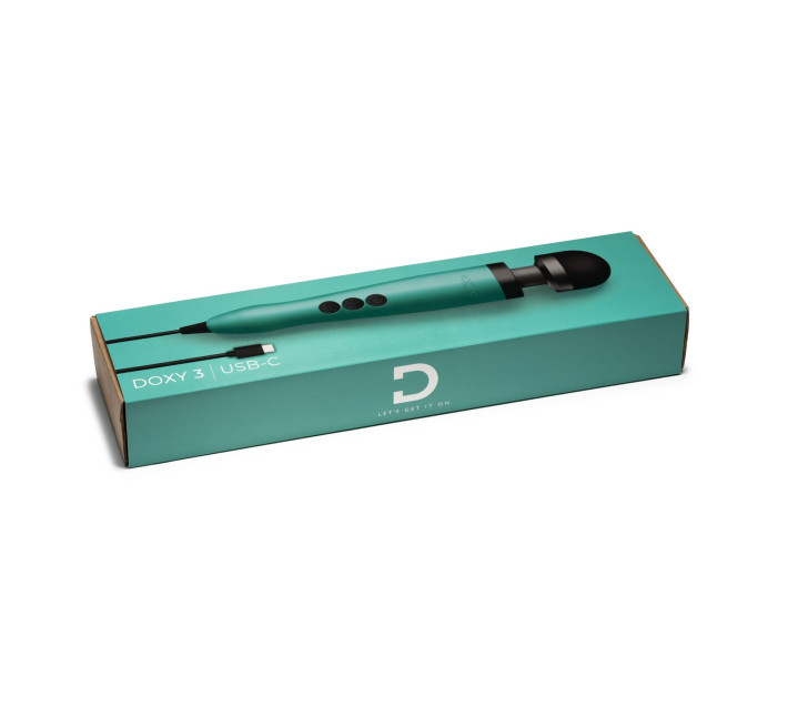 Вибромассажер DOXY3 USB-C Massager TURQUOISE