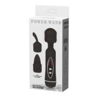 Вібратор зі змінними насадками LyBaile Power Wand Massage Kit Black Вібратор зі змінними насадками LyBaile Power Wand Massage Kit Black