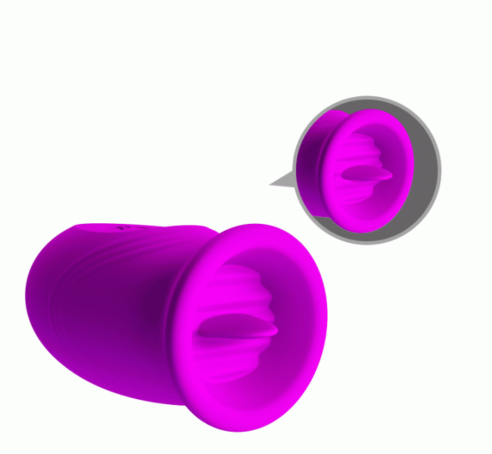 Кліторальний стимулятор з віброяйцем Pretty Love Daisy Licking Vibrator Purple