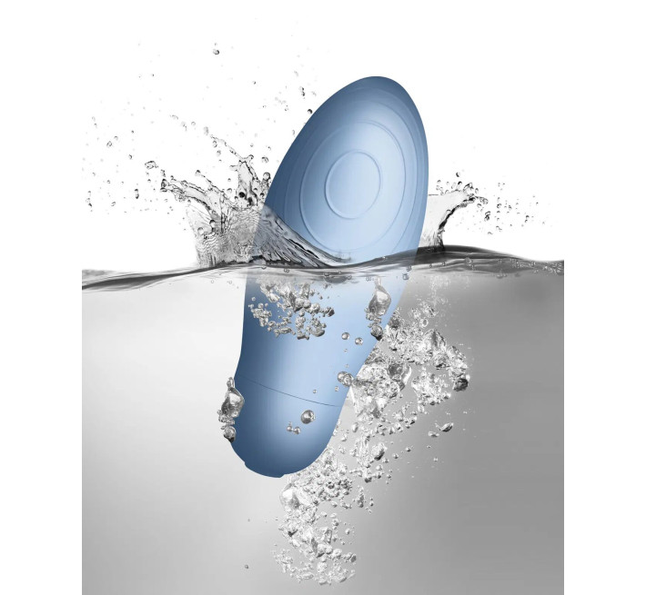 Кліторальний вібратор SugarBoo Blue Bae, працює від батарейок (у комплекті)