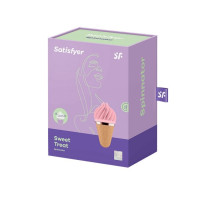 Мороженка спиннатор Satisfyer Lay-On Sweet Temptation Рожевий/Коричневий