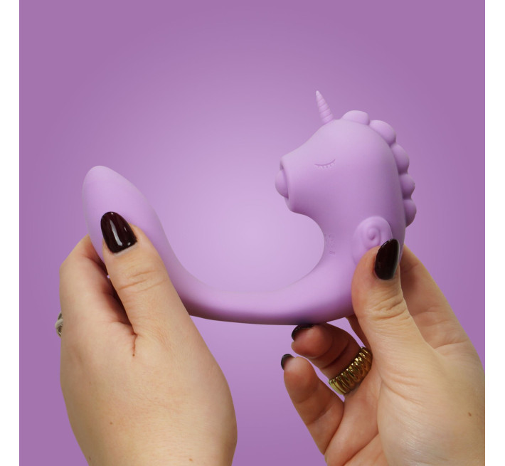 Вибратор-единорожка Unihorn - C Horse - Marina Lilac, вагинально-клиторальная стимуляция