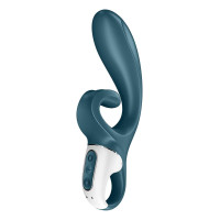 Смарт вибратор-кролик Satisfyer Hug Me Bluegrey, 2 мотора, диаметр 4,2см, широкая клиторальная часть Смарт вибратор-кролик Satisfyer Hug Me Bluegrey, 2 мотора, диаметр 4,2см, широкая клиторальная часть