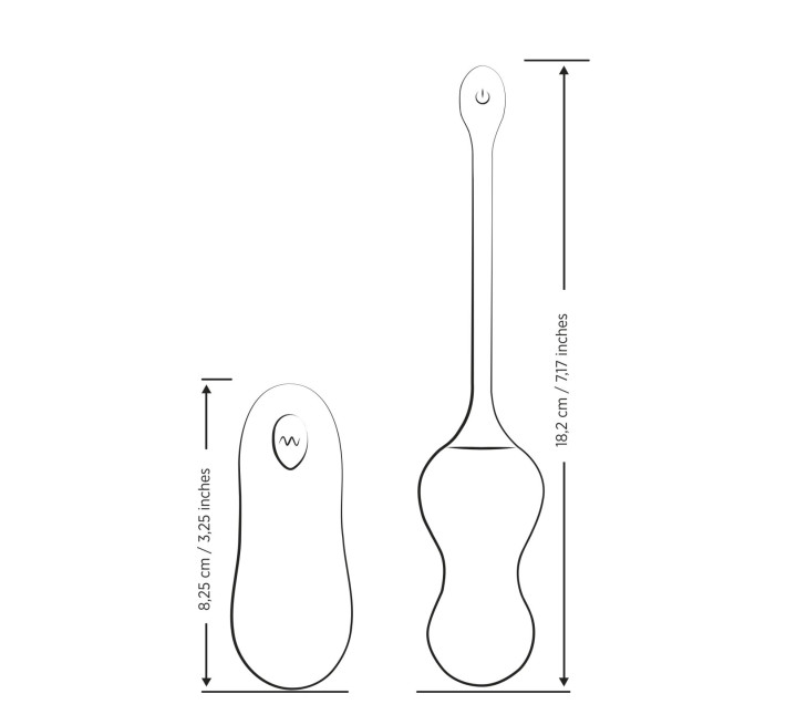 Віброяйце для точки G з пультом керування Romp Cello Light Teal, водонепроникне