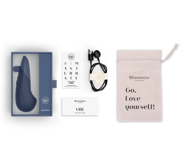 Мінівібратор Womanizer Vibe Dark Blue, 3 авторежими + 10 рівнів інтенсивності